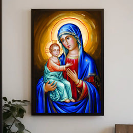 Jesus and Mother Mary Poster