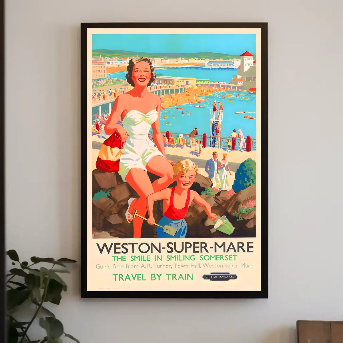 Weston-Super-Mare Travel By Train Poster