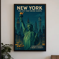 New York City's Vibrant Spirit Urban or Cityscape Poster
