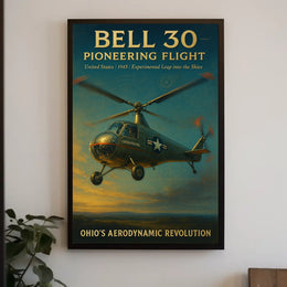 Bell 30 Pioneering Flight Poster