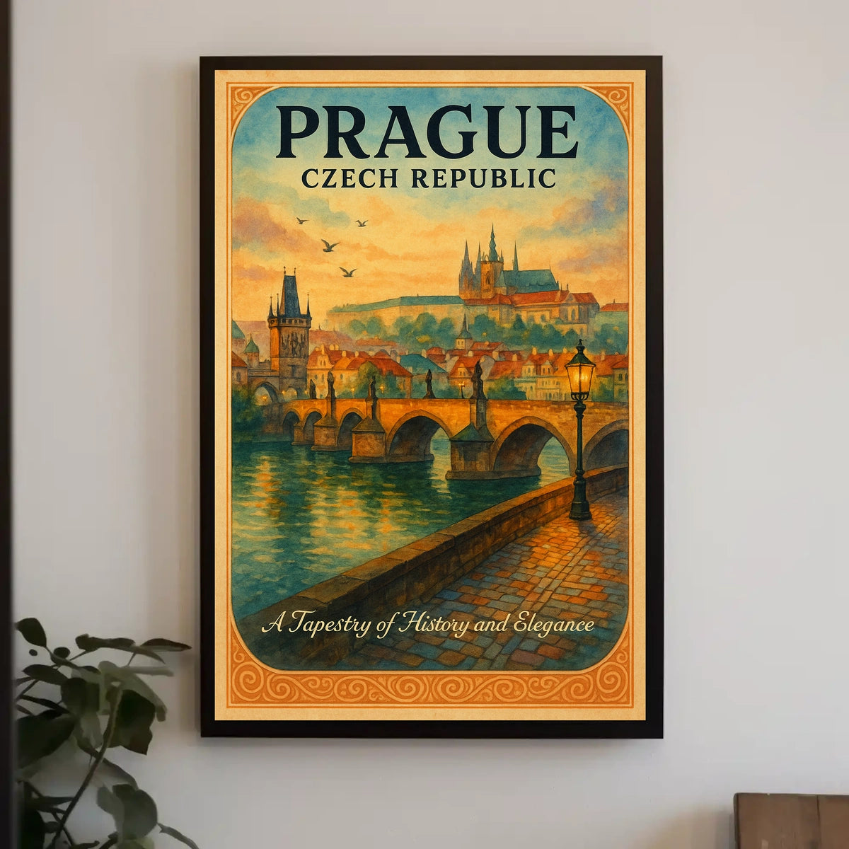 Prague A Tapestry of History and Elegance Poster