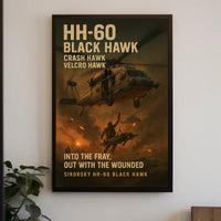 Sikorsky HH-60 Black Hawk Military Recruitment Poster