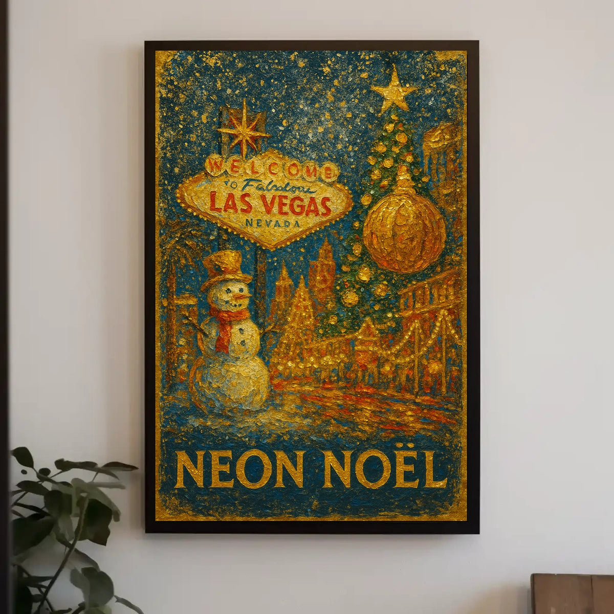 Neon Noël In Las Vegas Poster