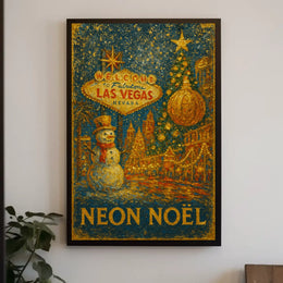 Neon Noël In Las Vegas Poster