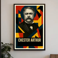 Chester A. Arthur 21st President of the United States Abstract Pop Poster