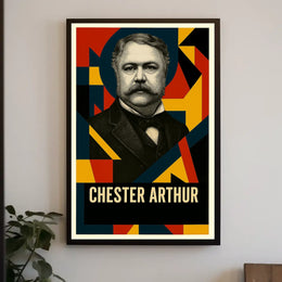 Chester A. Arthur 21st President of the United States Abstract Pop Poster
