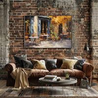 Charming Café Terrace Poster