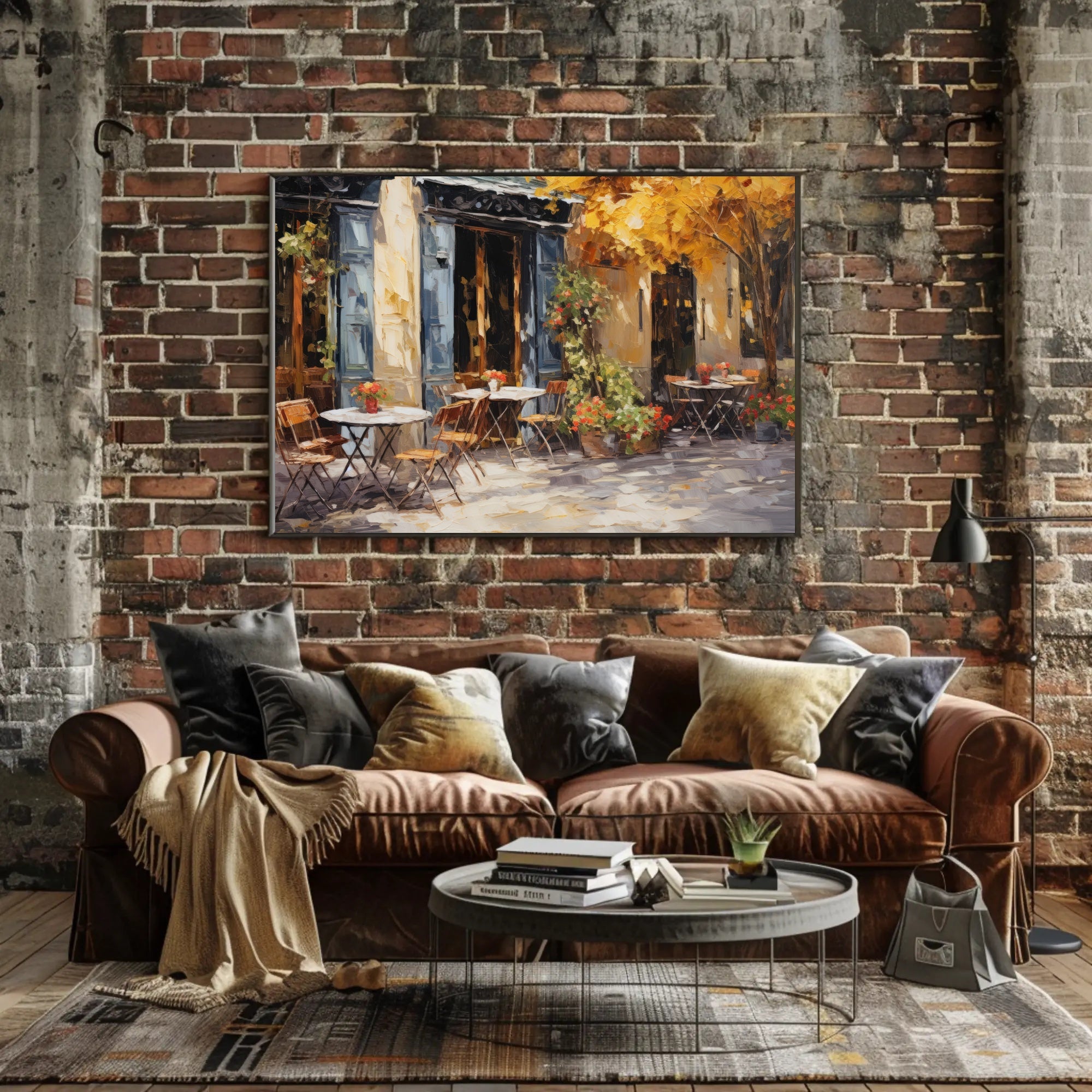 Charming Café Terrace Poster