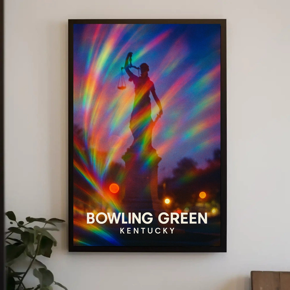 Bowling Green Kentucky Scenic Minimalist Decor Poster
