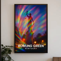 Bowling Green Kentucky Scenic Minimalist Decor Poster