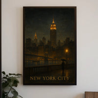 New York City Nightscape Poster