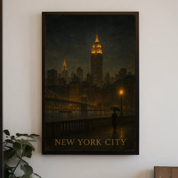 New York City Nightscape Poster