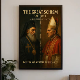 Great Schism 1054 Eastern Western Poster