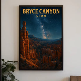 Bryce Canyon Under The Stars Poster