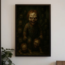 Creepy Doll Horde Poster