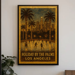 Holiday By The Palms Los Angeles Poster
