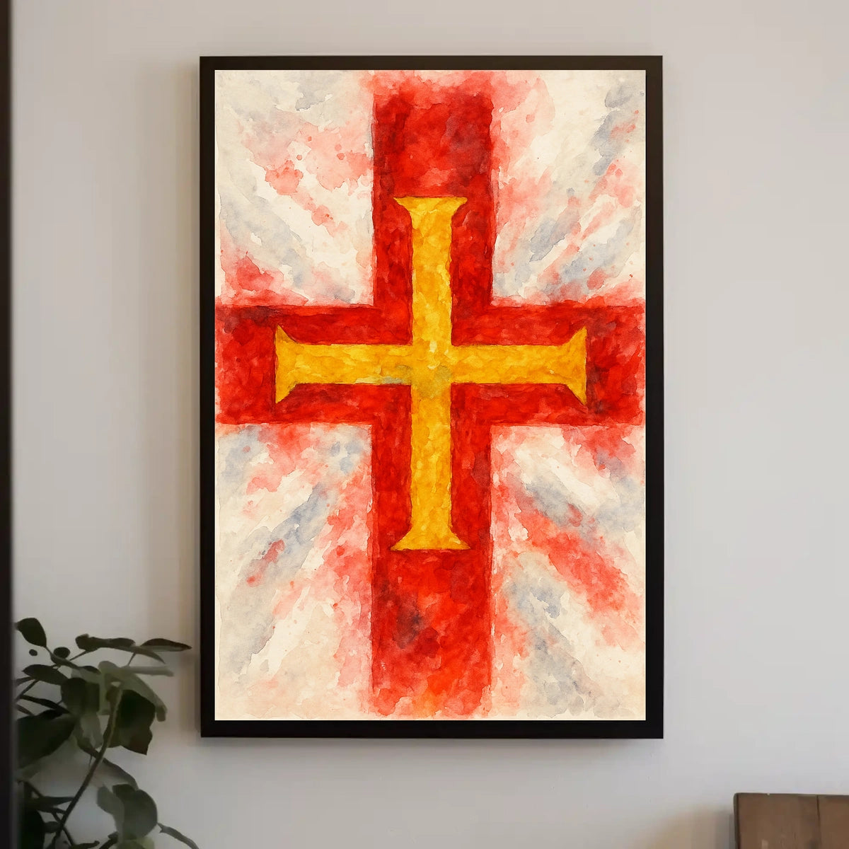 Vibrant Cross Poster