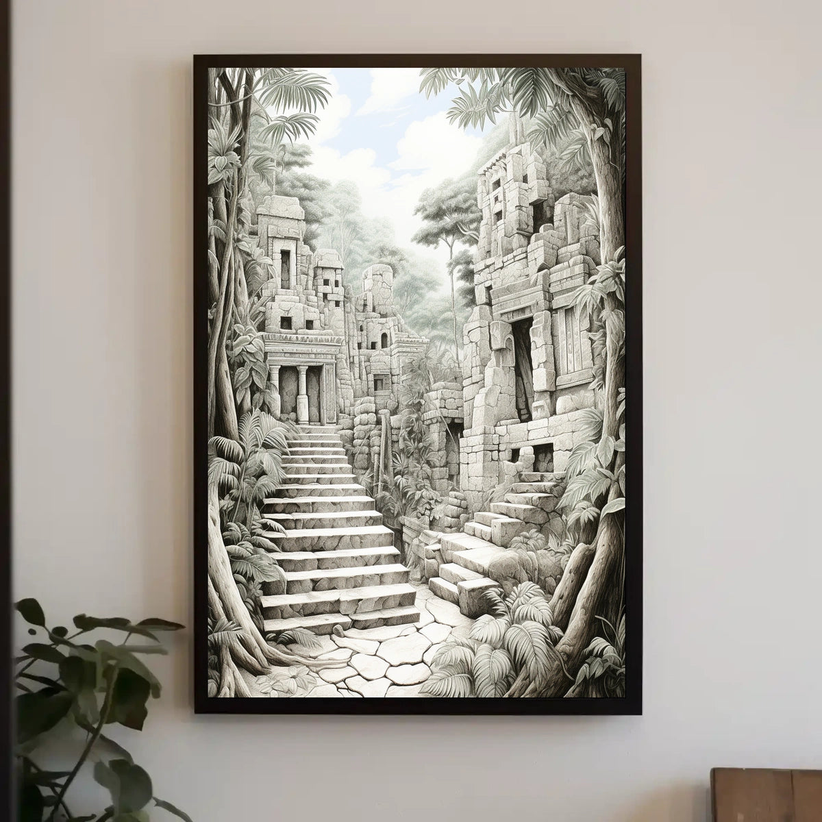 Ancient Ruins Design: Cultural or Heritage Poster
