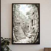 Ancient Ruins Design: Cultural or Heritage Poster