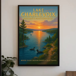 Lake Charlevoix NatureS Masterpiece Poster