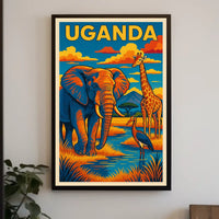 Uganda Wildlife Adventure Poster