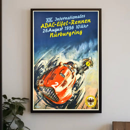 XIX. Internationales ADAC-Eifel-Rennen 1956 Poster