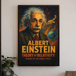 Albert Einstein Theory Of Relativity Poster