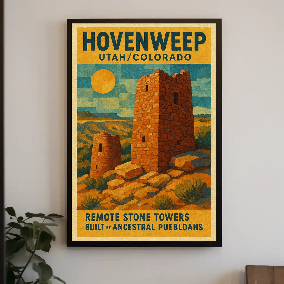 Hovenweep Ancient Stone Towers Poster