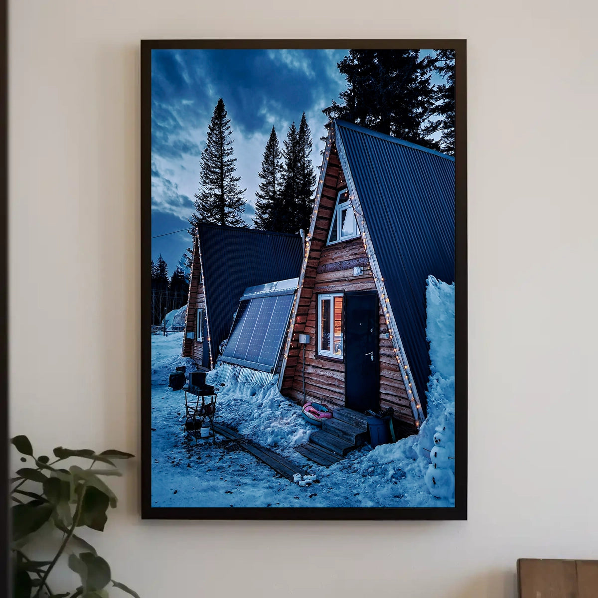 Cozy Winter Cabin Retreat Poster