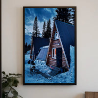 Cozy Winter Cabin Retreat Poster