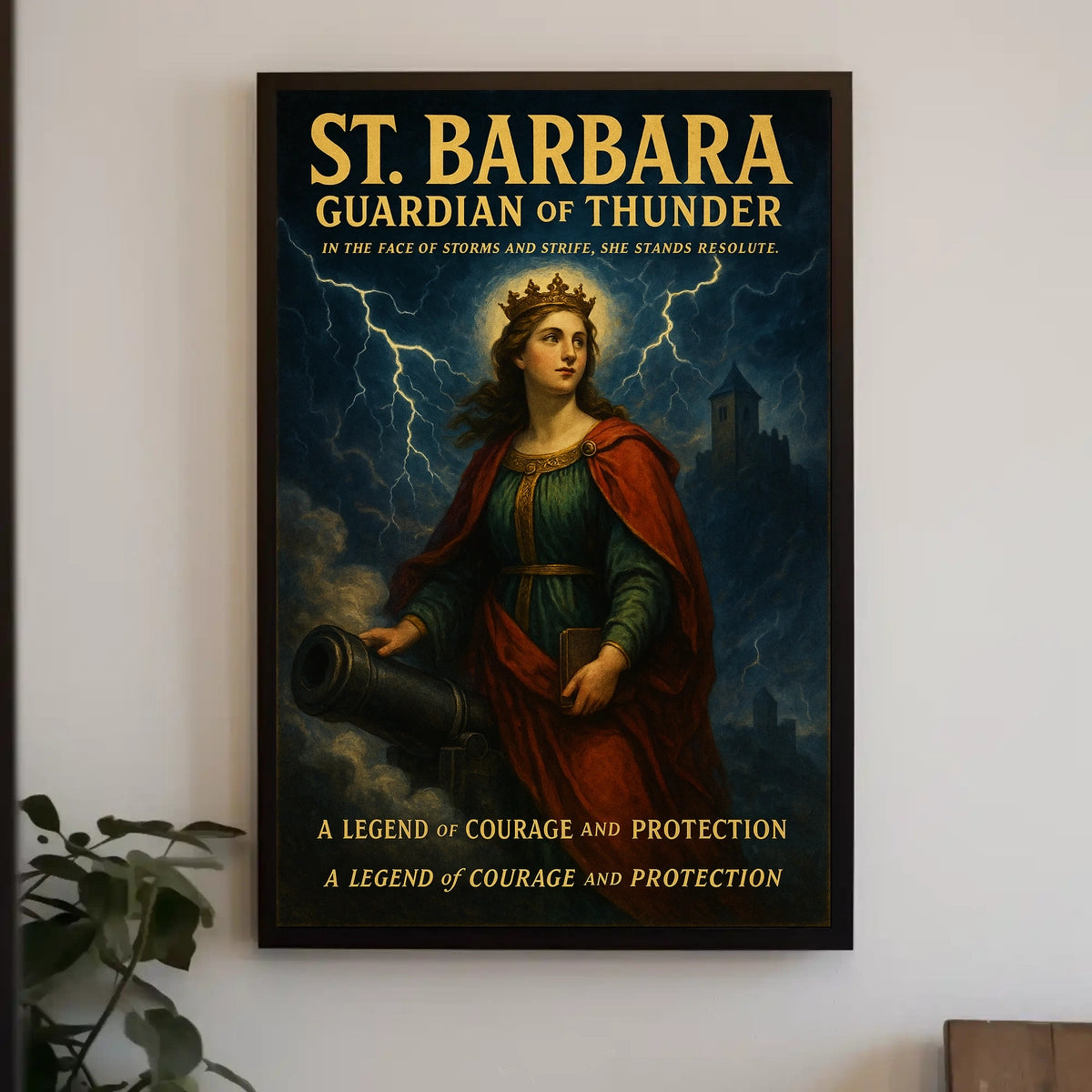 St. Barbara Guardian of Thunder Poster