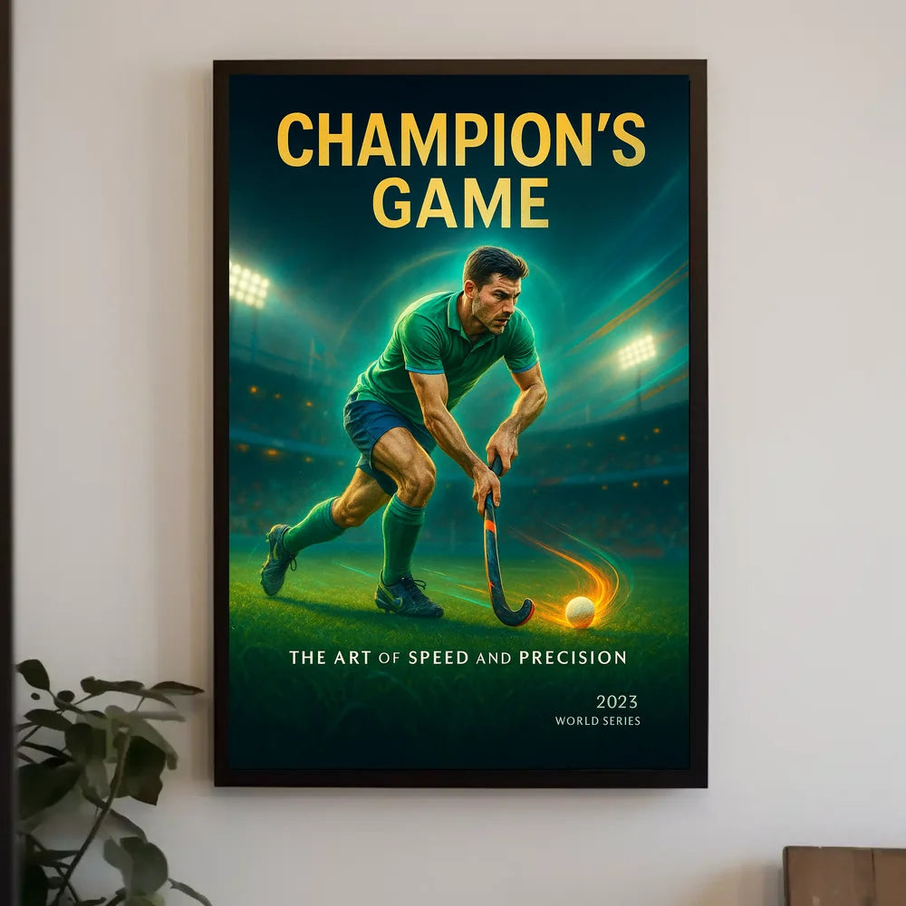 Champion's Game Sports Poster PosterGoat