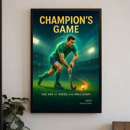 Champion's Game Sports Poster PosterGoat