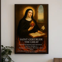 Saint Gertrude the Great Poster PosterGoat