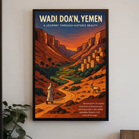 Wadi DoaN, Yemen A Journey Through Poster
