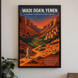 Wadi DoaN, Yemen A Journey Through Poster