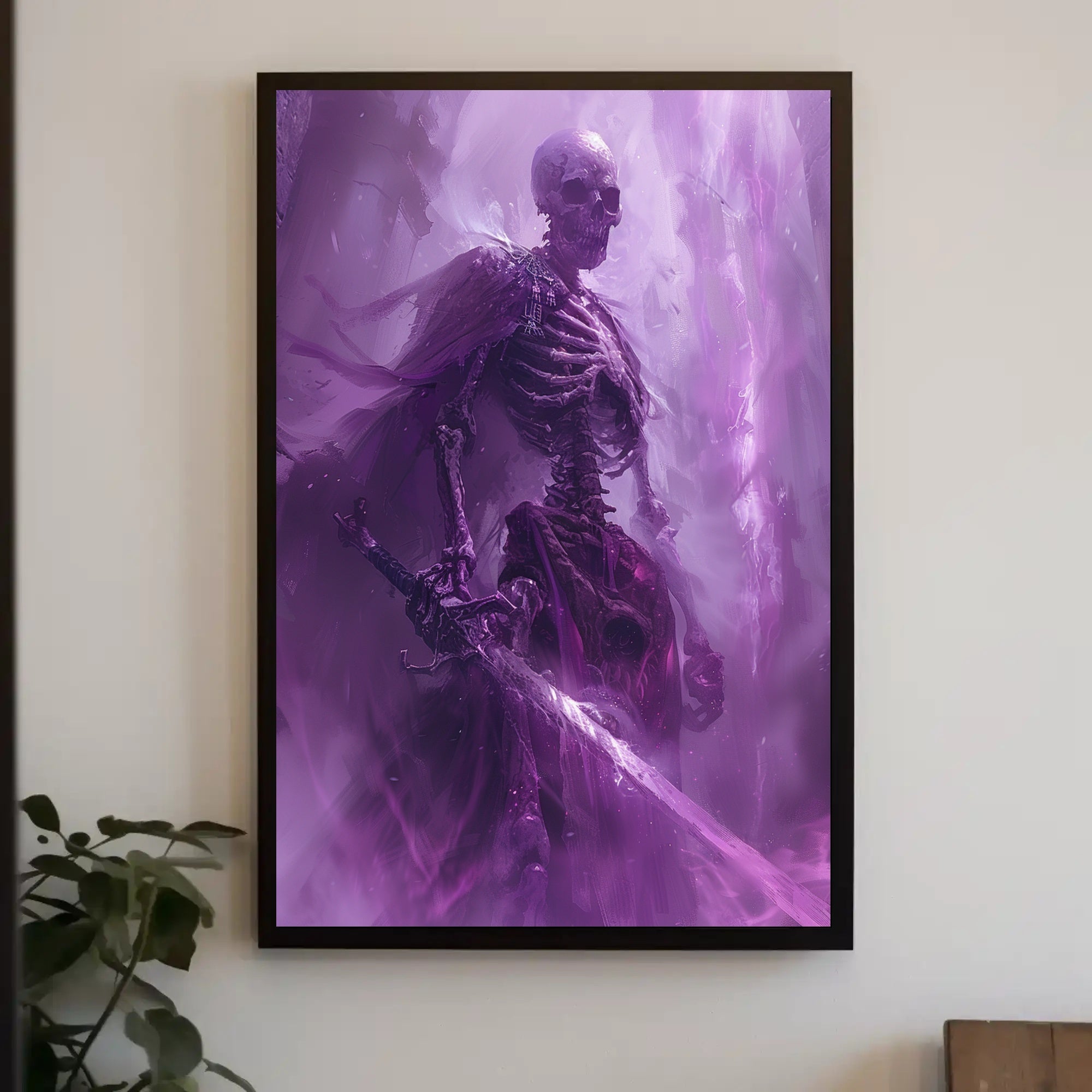 Spectral Warrior Art: Dark Fantasy or Mythology Poster PosterGoat