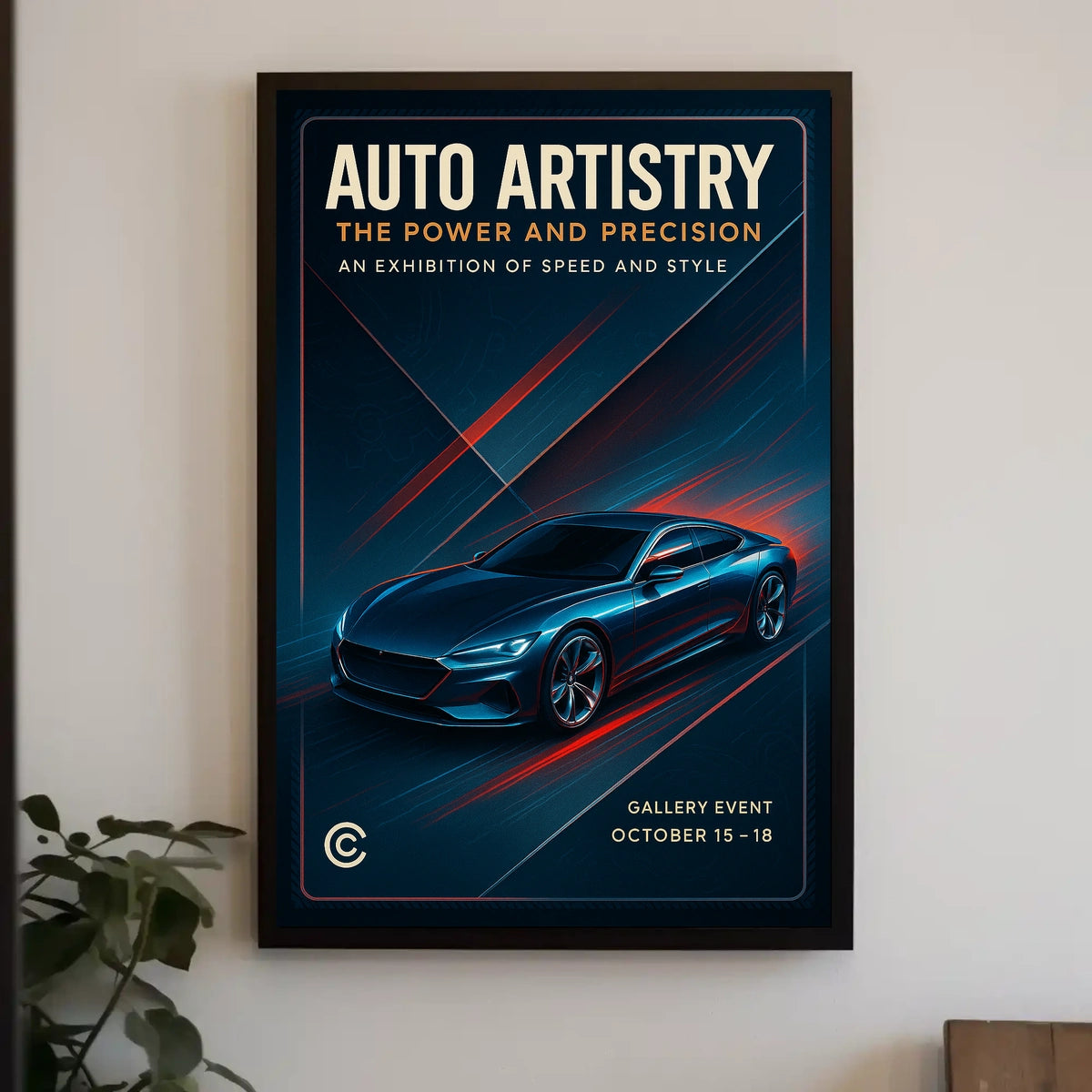 Auto Artistry Exhibition Poster