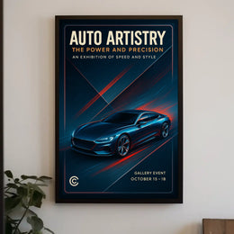Auto Artistry Exhibition Poster
