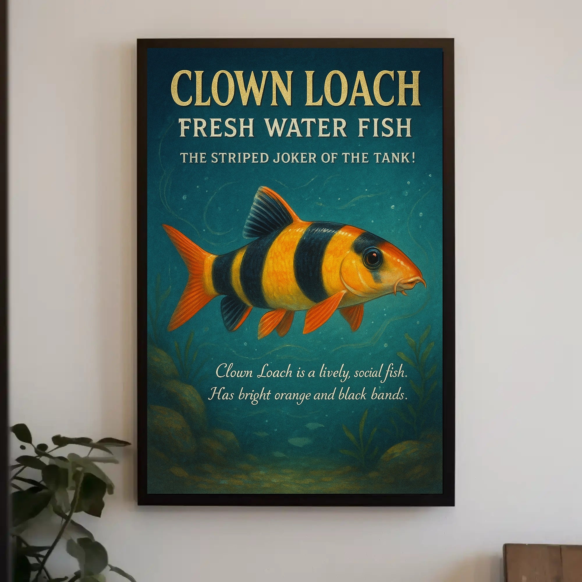 Clown Loach The Striped Joker Of The Poster