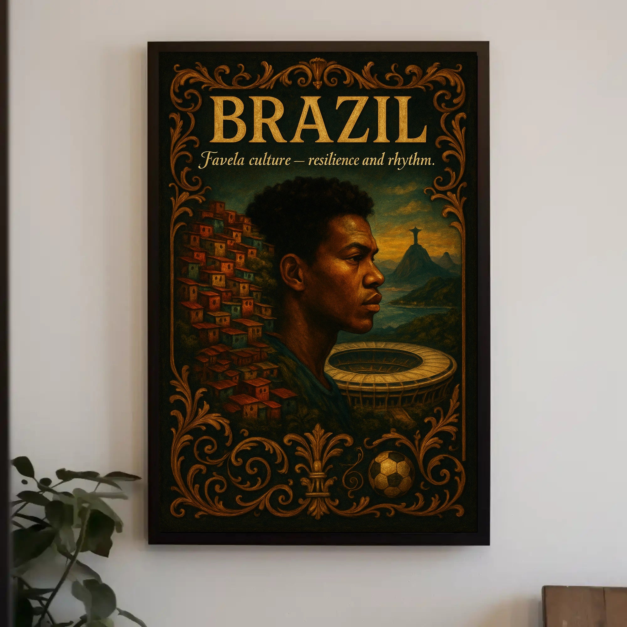 Favela Culture – Resilience and Rhythm Poster PosterGoat