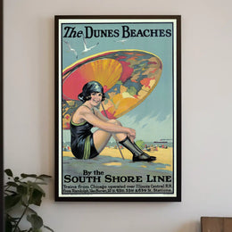 The Dunes Beaches South Shore Line Poster