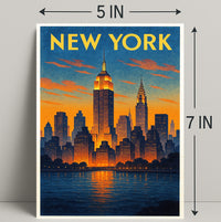 New York City Skyline Poster PosterGoat