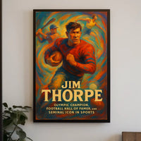 Honoring a Sports Icon Jim Thorpe Poster