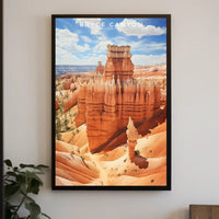 Bryce Canyon Hoodoos Poster Travel Wall Art