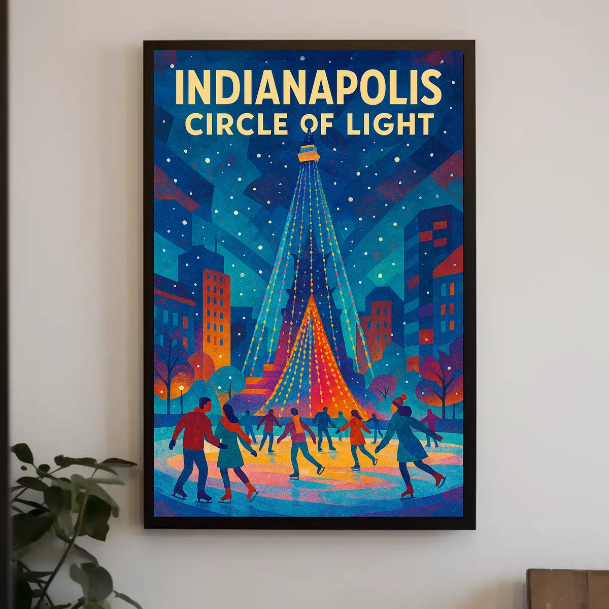 Indianapolis Circle Of Light Poster