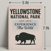 Yellowstone National Park Experience the Wild Poster PosterGoat