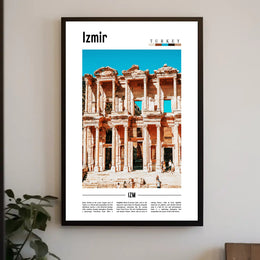 Izmir Travel Poster: Modern Art with Historical Touch PosterGoat