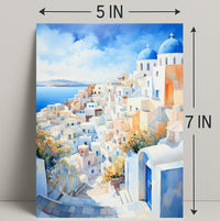 Santorini Serenity Poster
