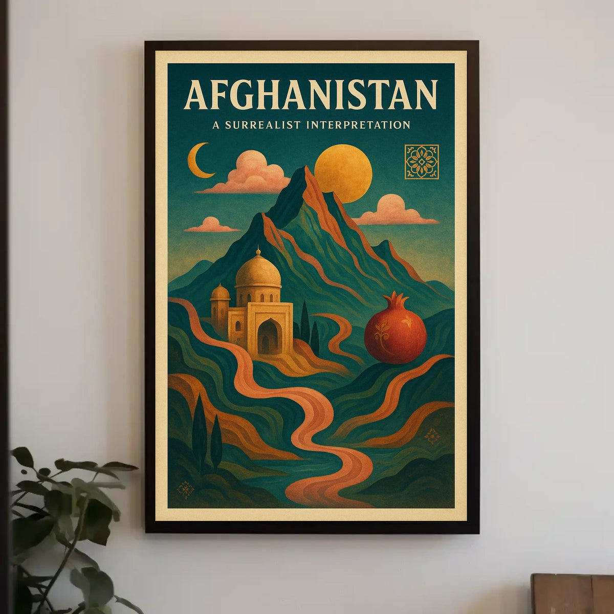 Afghanistan A Surrealist Interpretation Poster